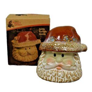Kirkland's Potters Garden Santa Candle Holder (Christmas/Holidays)
